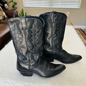Code West Black Leather Women’s Western Cowboy Boots size 9.5